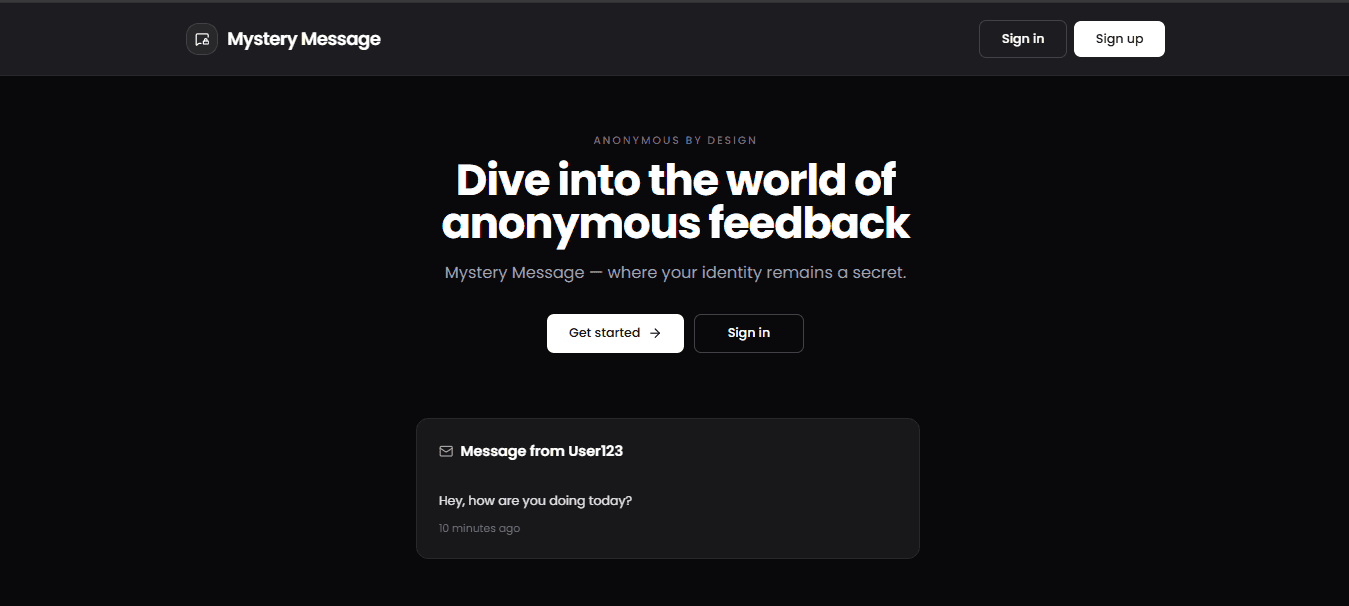 Mystery Message